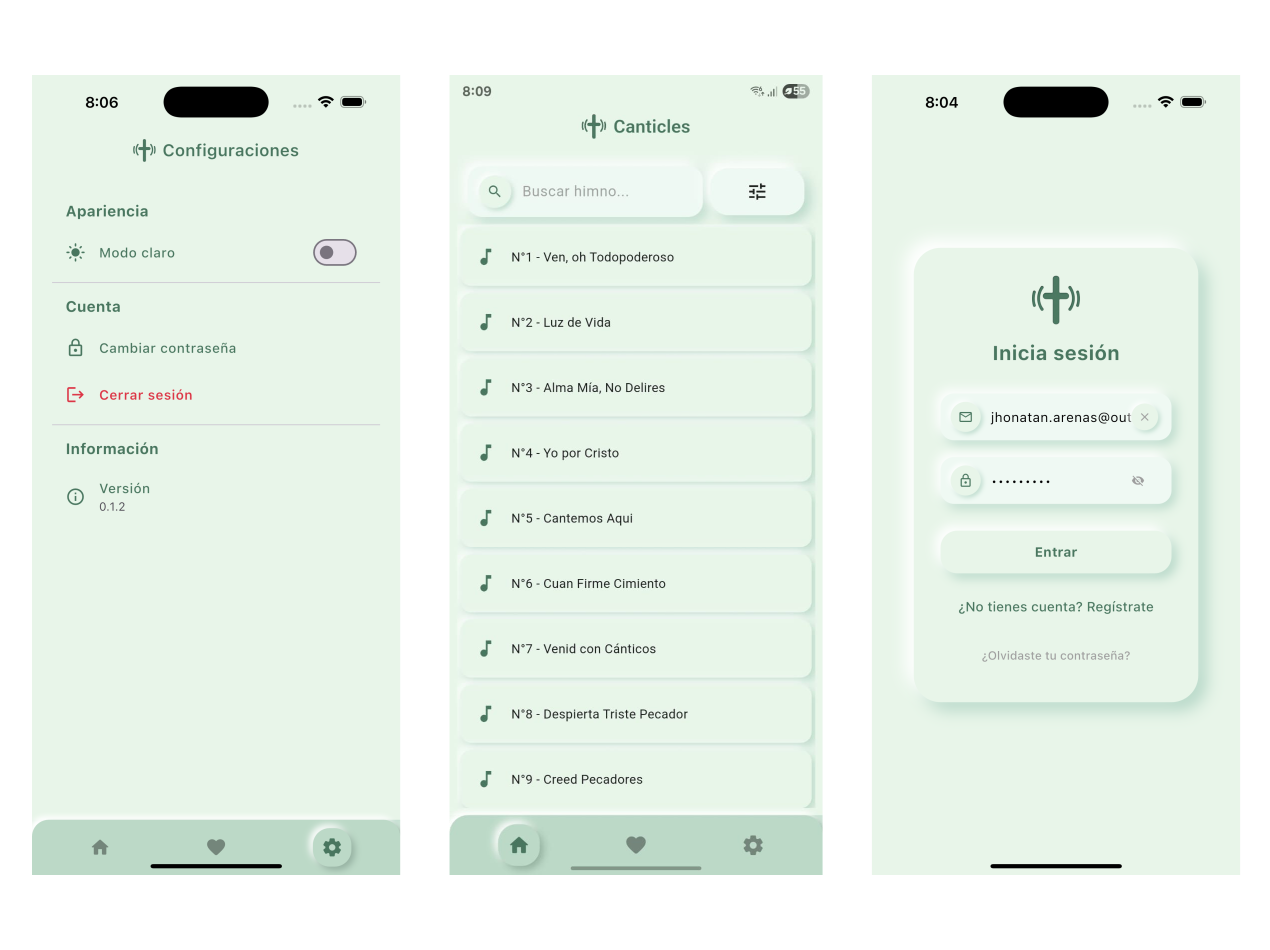 Canticles Flutter App
