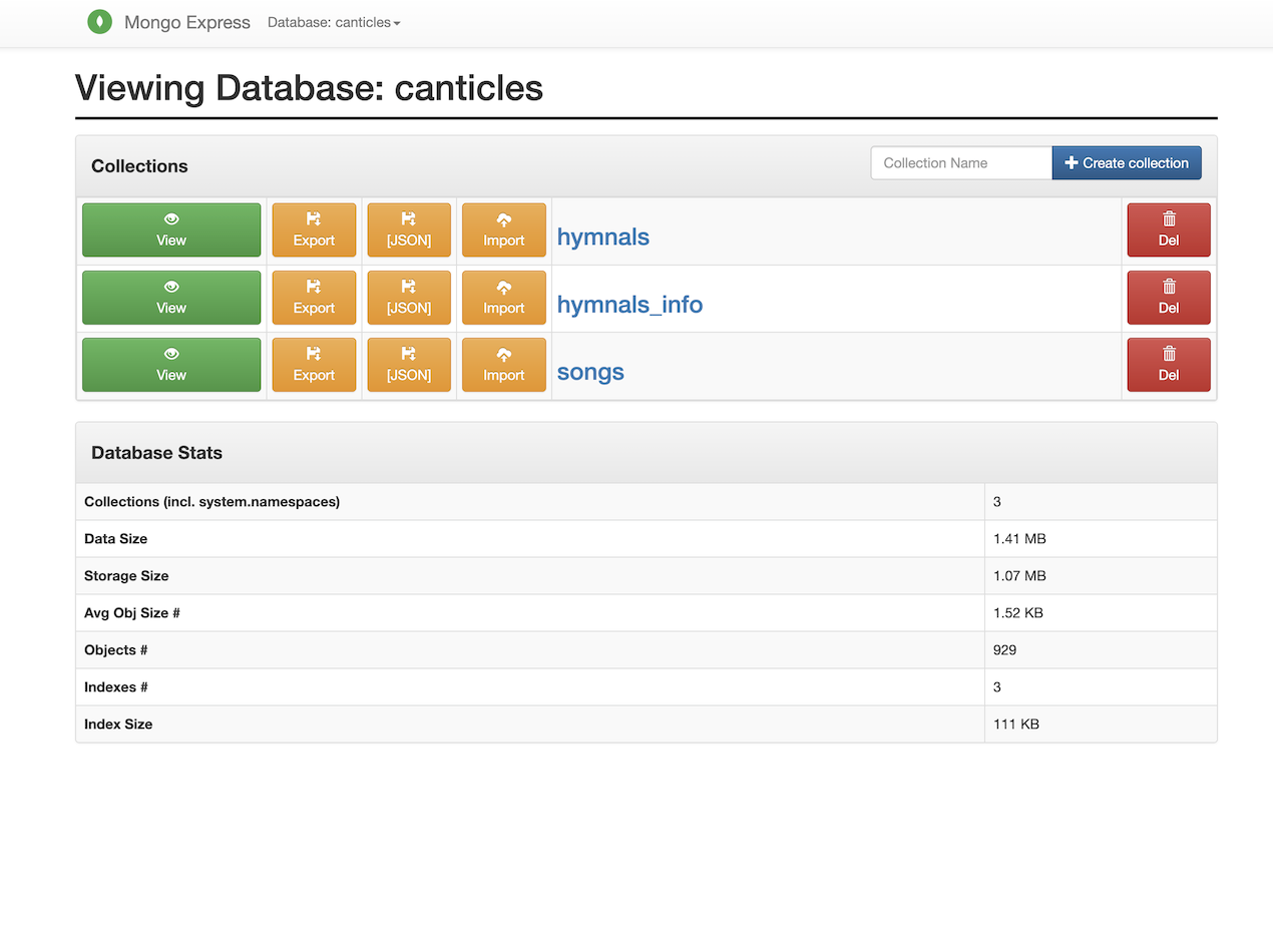 Mongo Express Instance